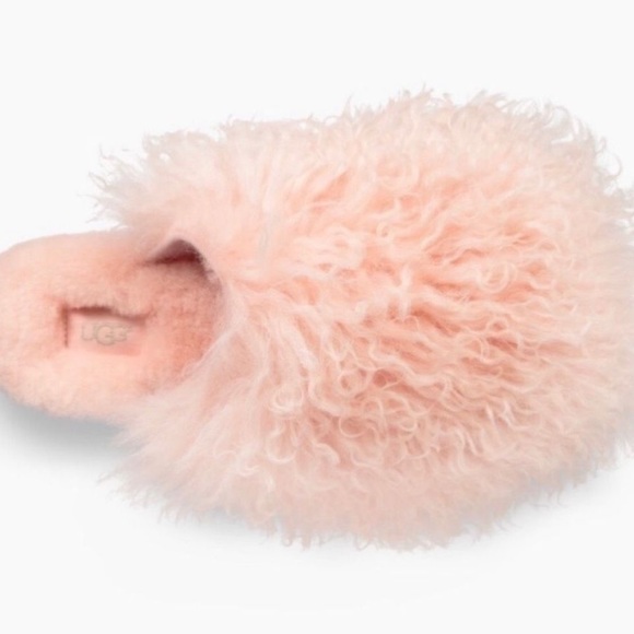 🆕UGG PINK FLUFF MOMMA CLOG SLIPPER PEACH MONGOLIAN FUR SOLDOUT DEAD-STOCK STYLE - Picture 3 of 5